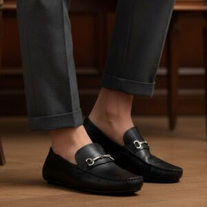 Marc Joseph New York Men's Wall Street Driving Shoe Black Napa Size 11.5 NWT